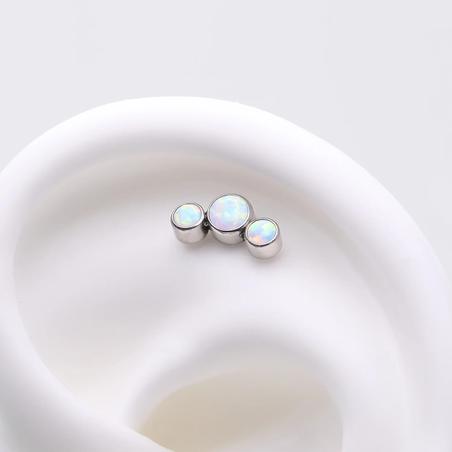 Implant Grade Titanium OneFit Threadless Journey Fire Opal Trio Top Part - Image 2