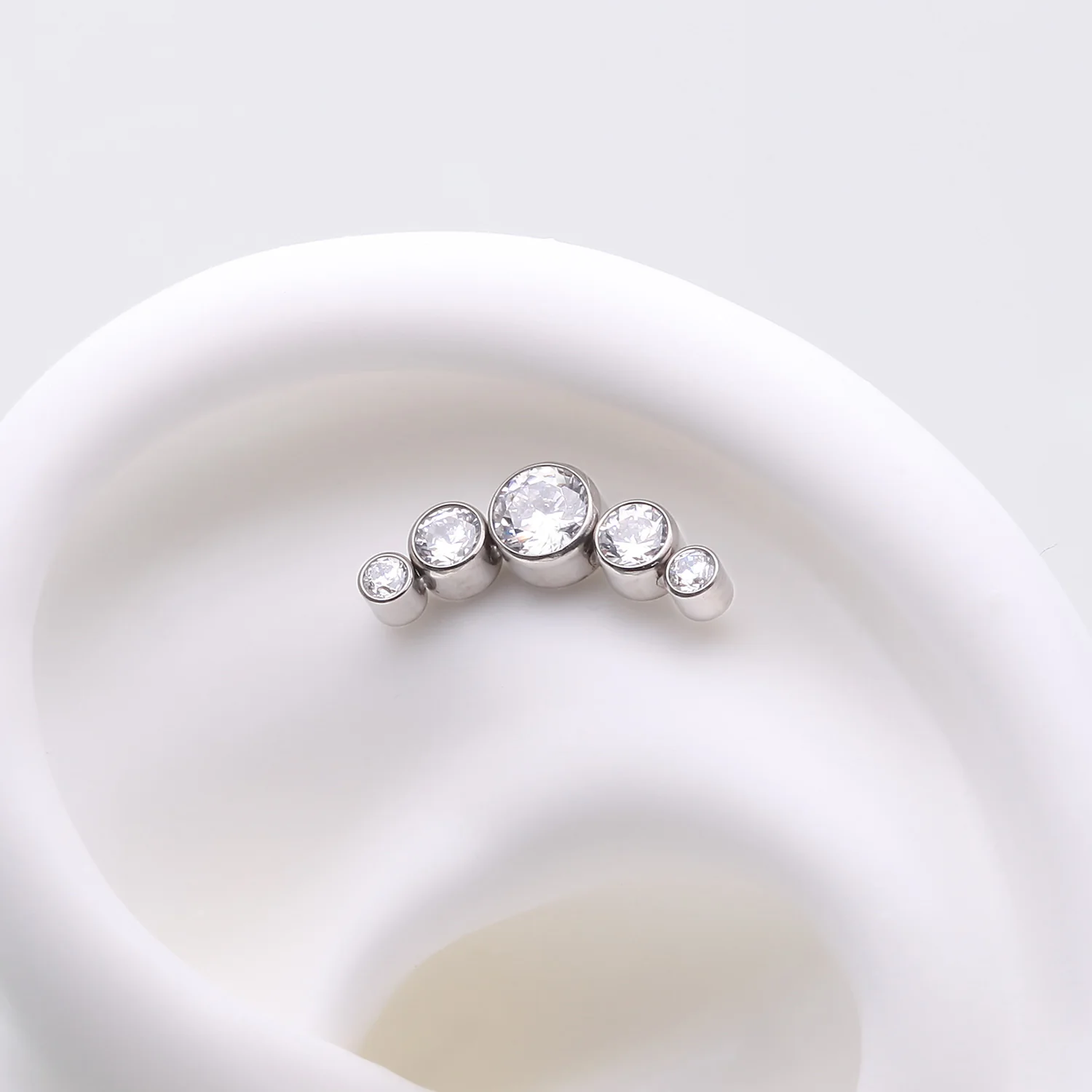 Implant Grade Titanium OneFit Threadless Journey Sparkle Curve Top Part - Image 2