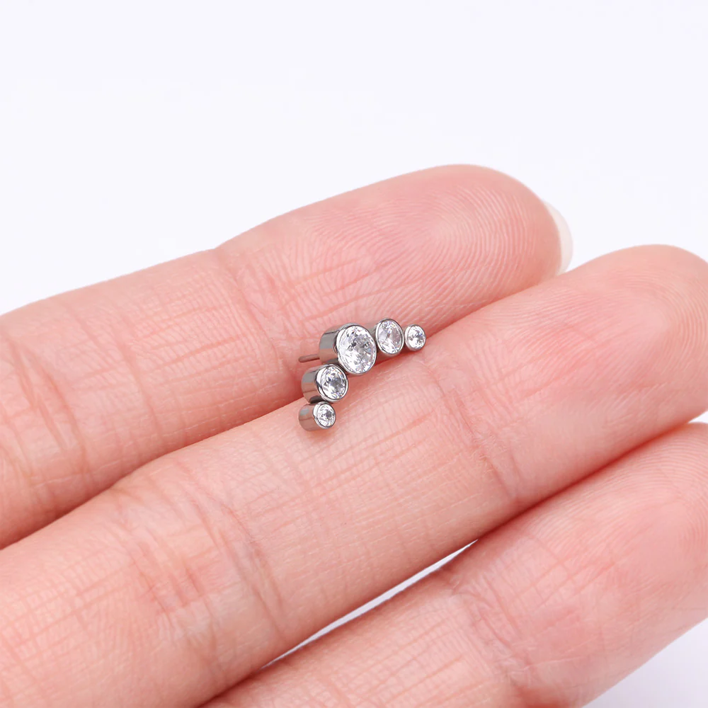 Implant Grade Titanium OneFit Threadless Journey Sparkle Curve Top Part - Image 3