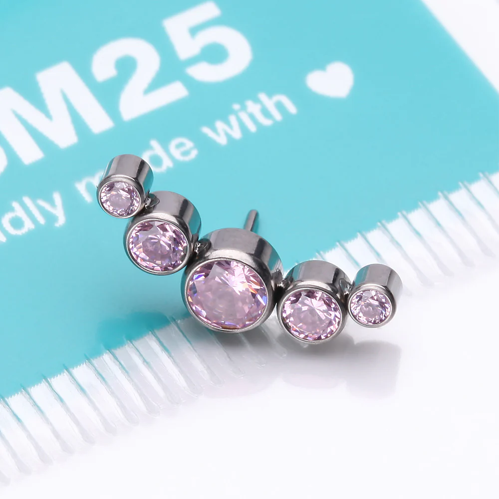 Implant Grade Titanium OneFit Threadless Journey Sparkle Curve Top Part - Image 4