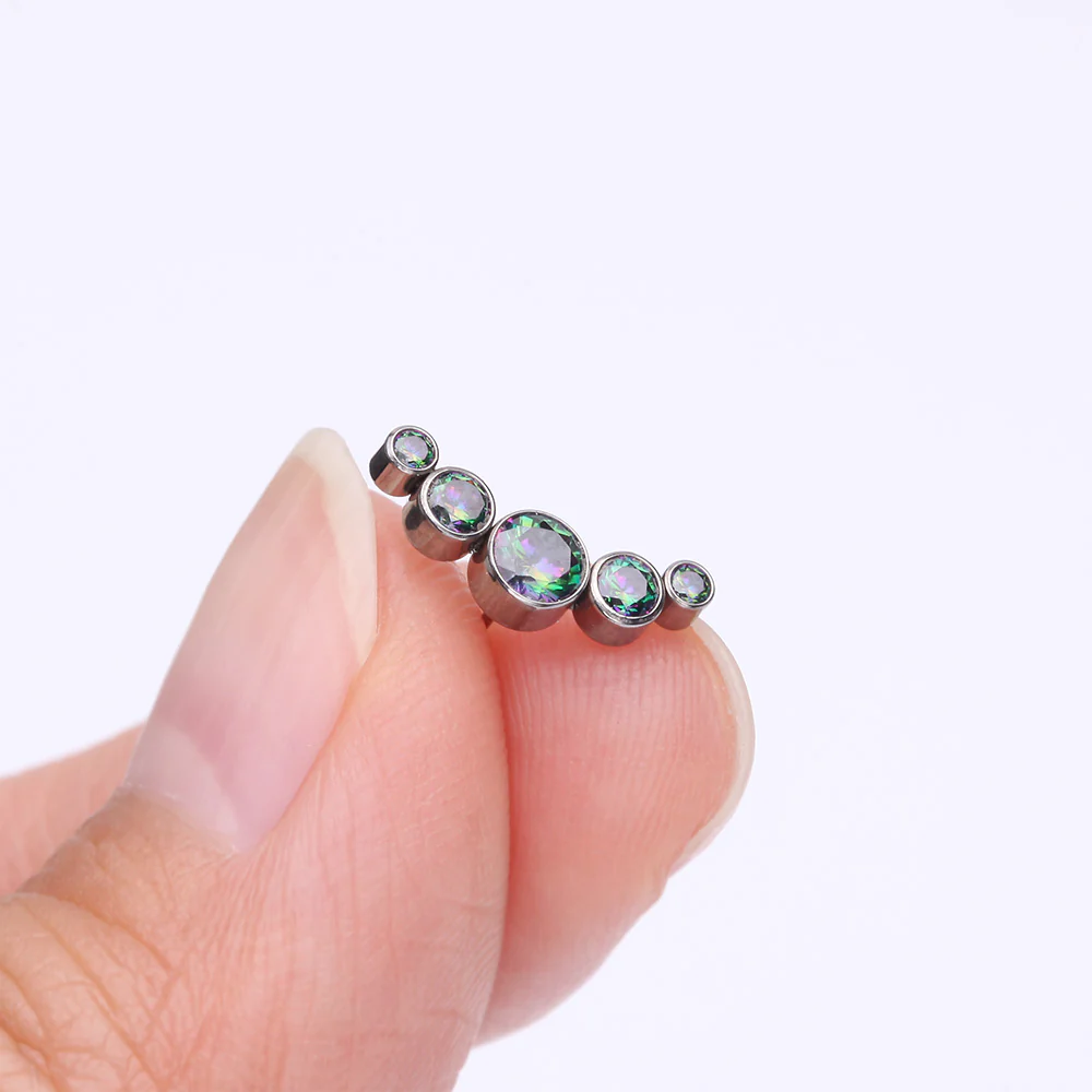 Implant Grade Titanium OneFit Threadless Journey Sparkle Curve Top Part - Image 3
