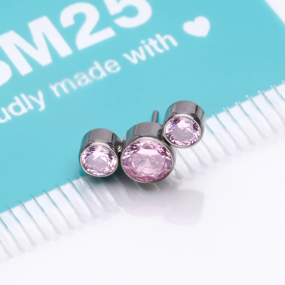 Implant Grade Titanium OneFit Threadless Journey Sparkle Trio Top Part - Image 4