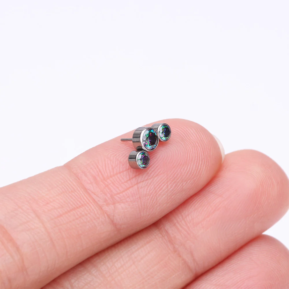 Implant Grade Titanium OneFit Threadless Journey Sparkle Trio Top Part - Image 3