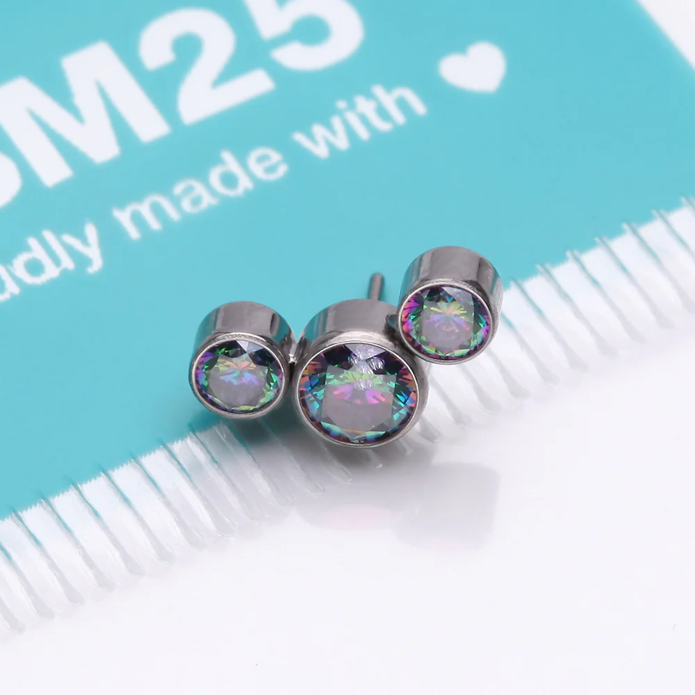 Implant Grade Titanium OneFit Threadless Journey Sparkle Trio Top Part - Image 4