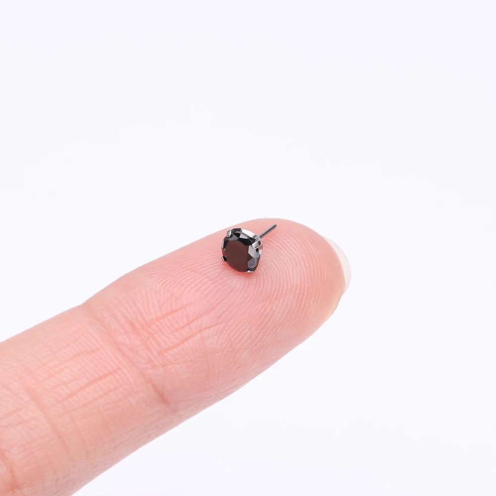 Implant Grade Titanium OneFit Threadless Prong Claw Set Sparkle Gem Top Part - Image 3