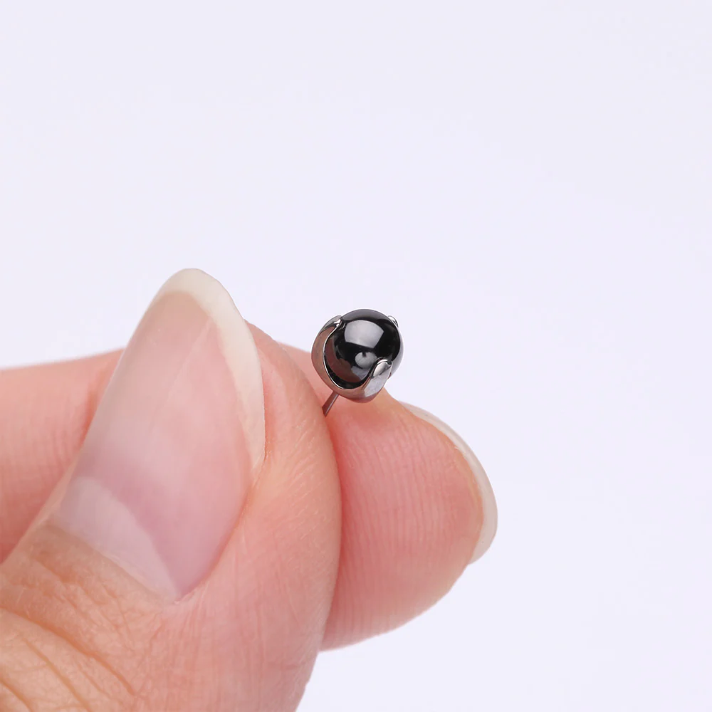 Implant Grade Titanium OneFit Threadless Prong Set Glass Ball Top Part - Image 3