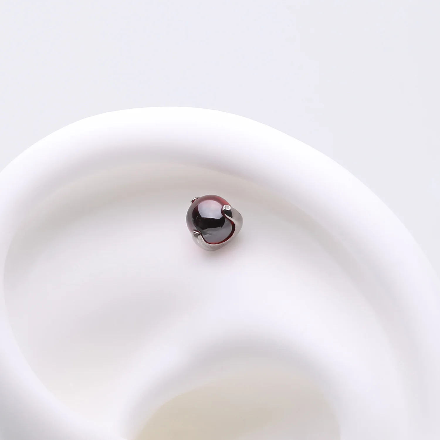 Implant Grade Titanium OneFit Threadless Prong Set Glass Ball Top Part - Image 2