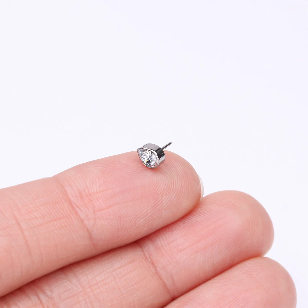 Implant Grade Titanium OneFit Threadless Teardrop Sparkle Top Part - Image 3