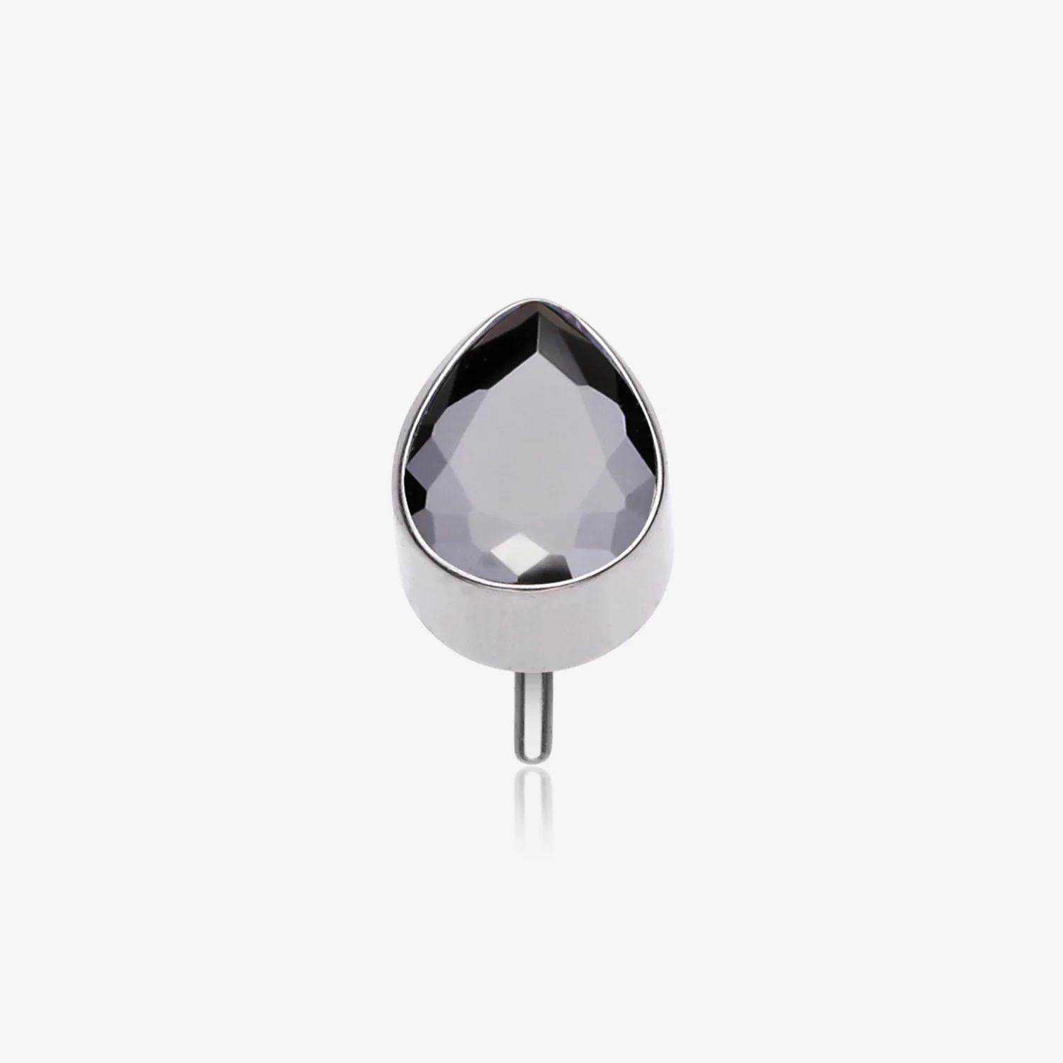 Implant Grade Titanium OneFit Threadless Teardrop Sparkle Top Part