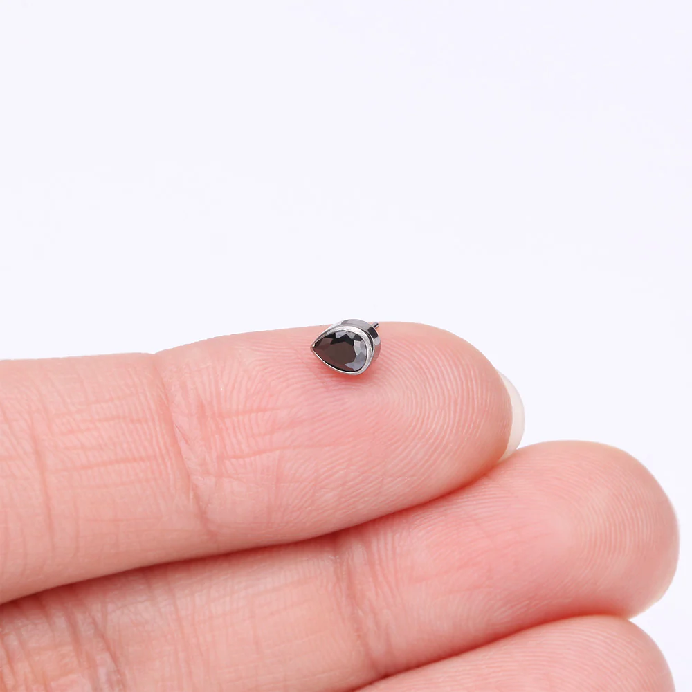 Implant Grade Titanium OneFit Threadless Teardrop Sparkle Top Part - Image 3
