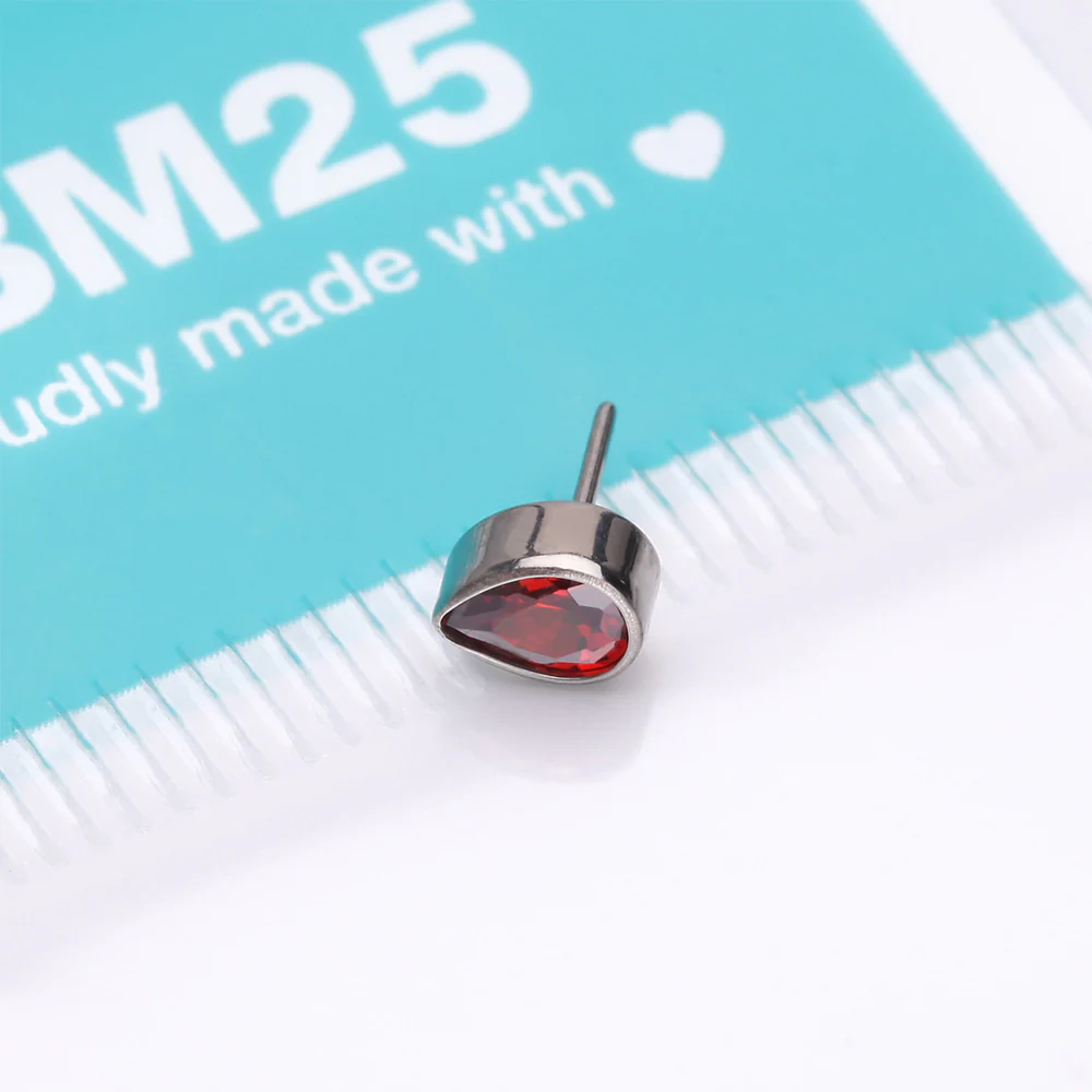 Implant Grade Titanium OneFit Threadless Teardrop Sparkle Top Part - Image 4