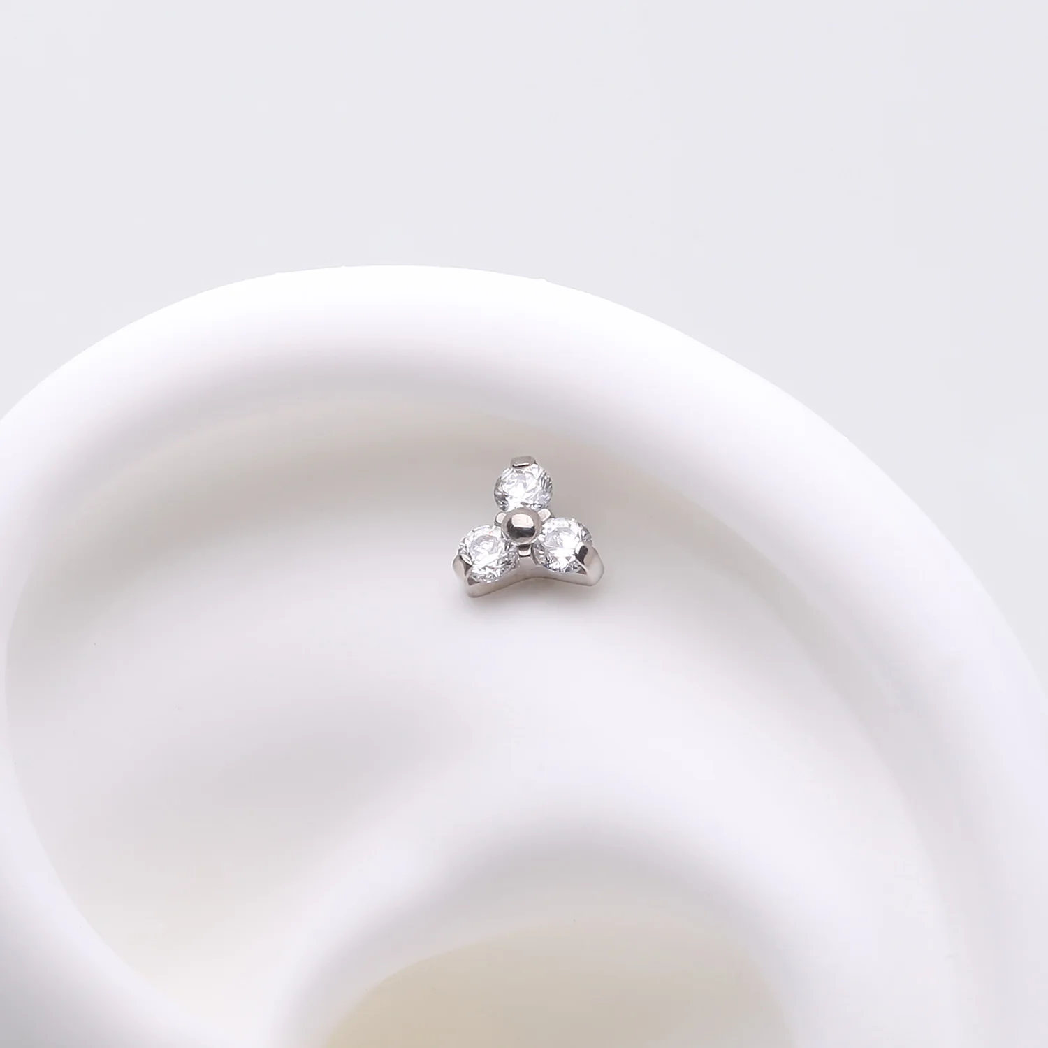 Implant Grade Titanium OneFit Threadless Trinity Gem Sparkle Top Part - Image 2