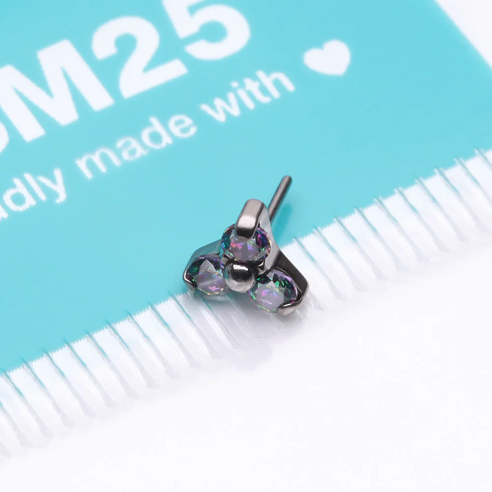 Implant Grade Titanium OneFit Threadless Trinity Gem Sparkle Top Part - Image 4