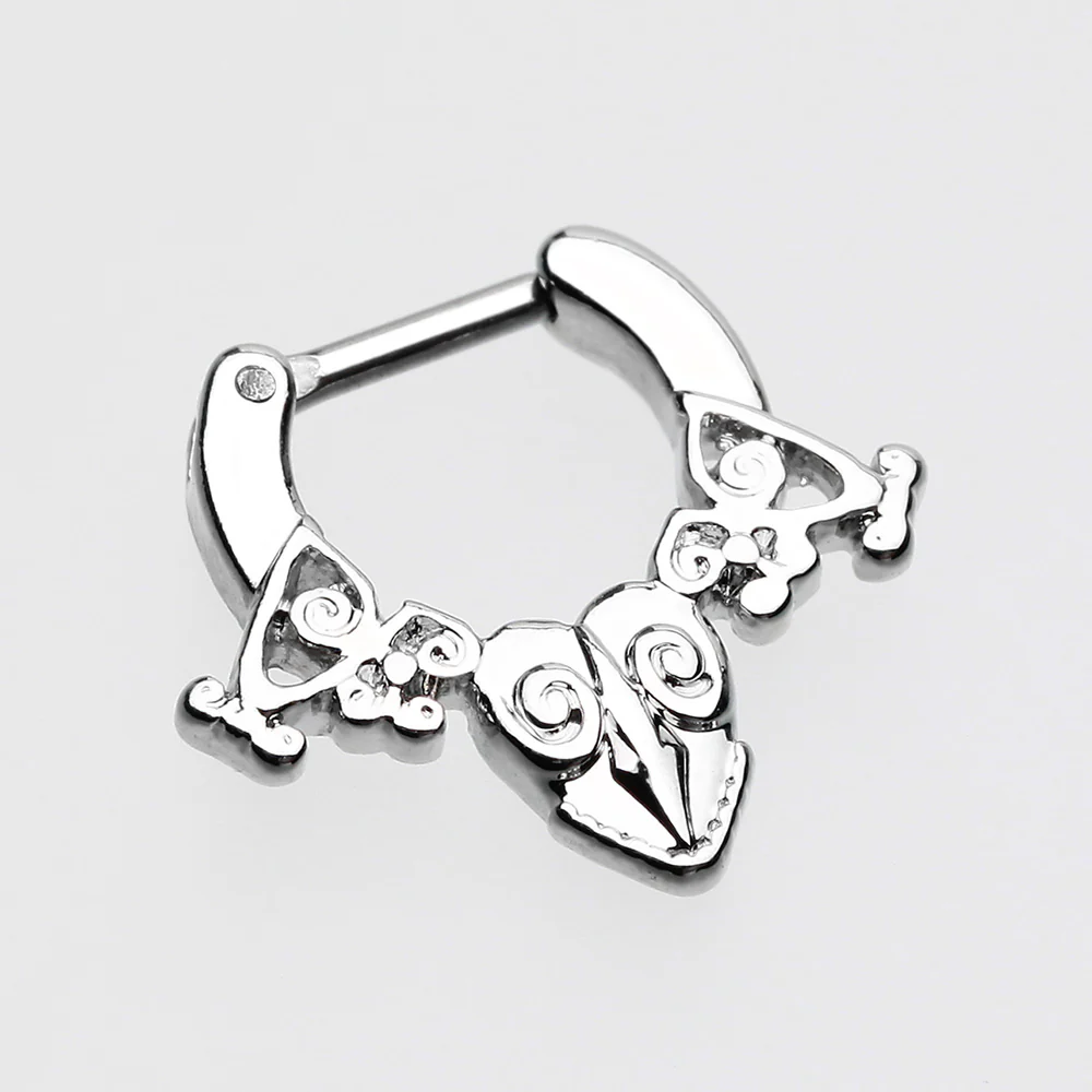 Luria Tribal Filigree Septum Clicker - Image 3
