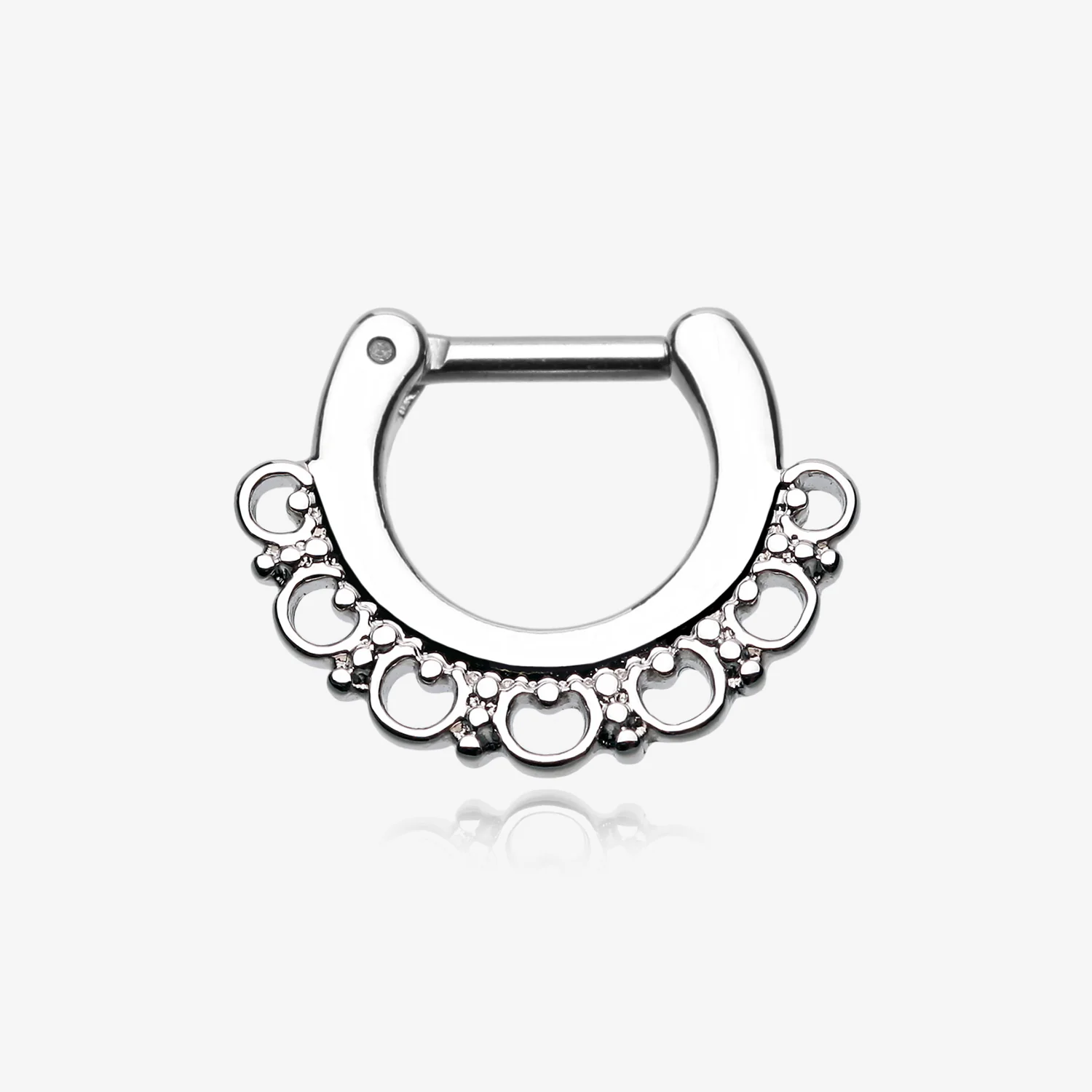 Majestic Ornate Filigree Septum Clicker