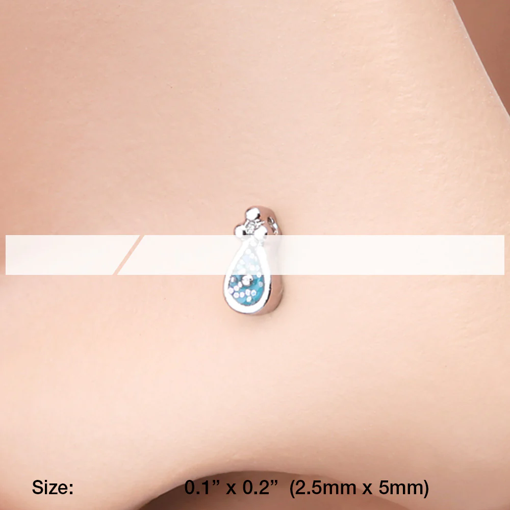 Mandala Ryn Sparkle Nose Stud Ring - Image 3
