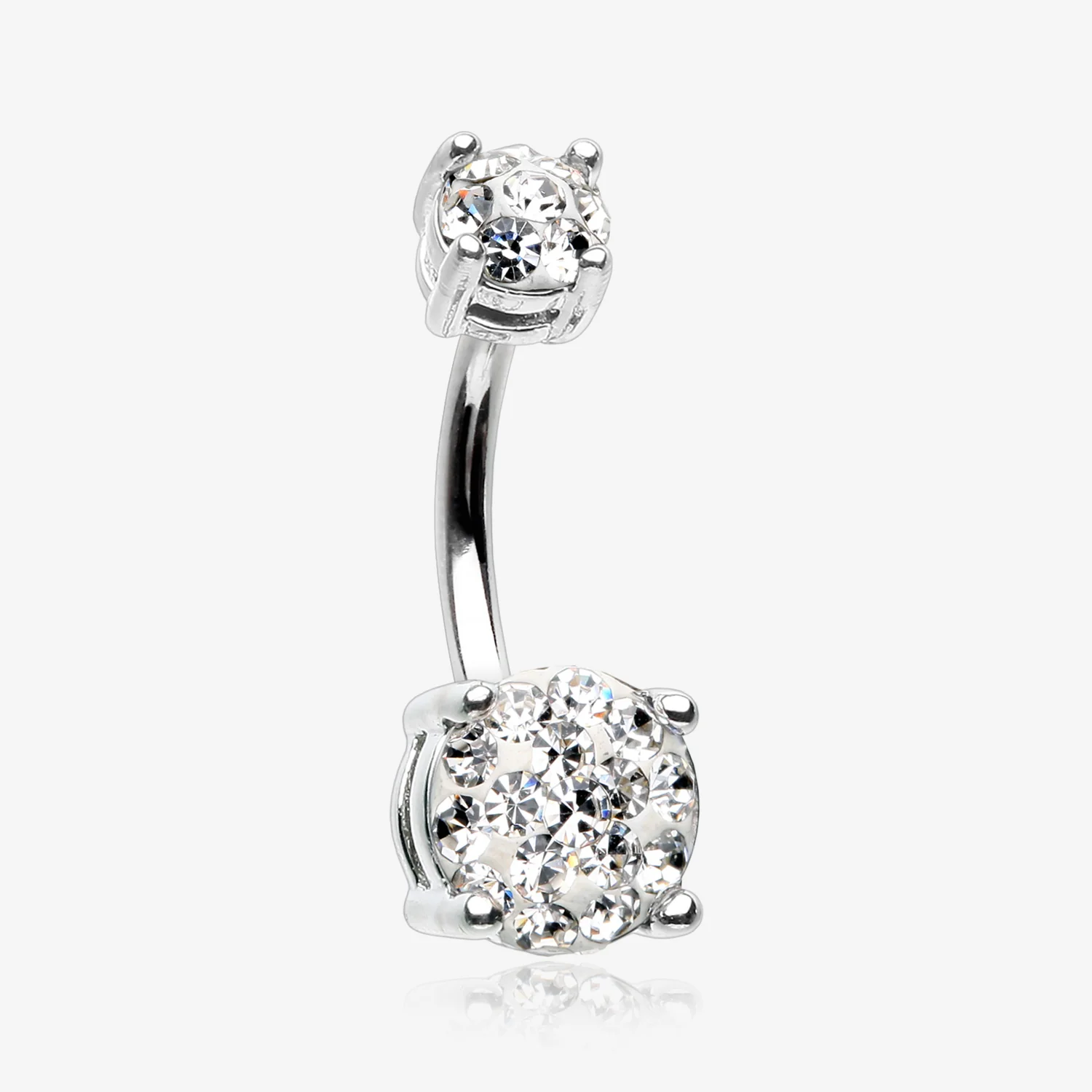 Multi-Gem Sprinkle Sparkle Prong Set Belly Button Ring