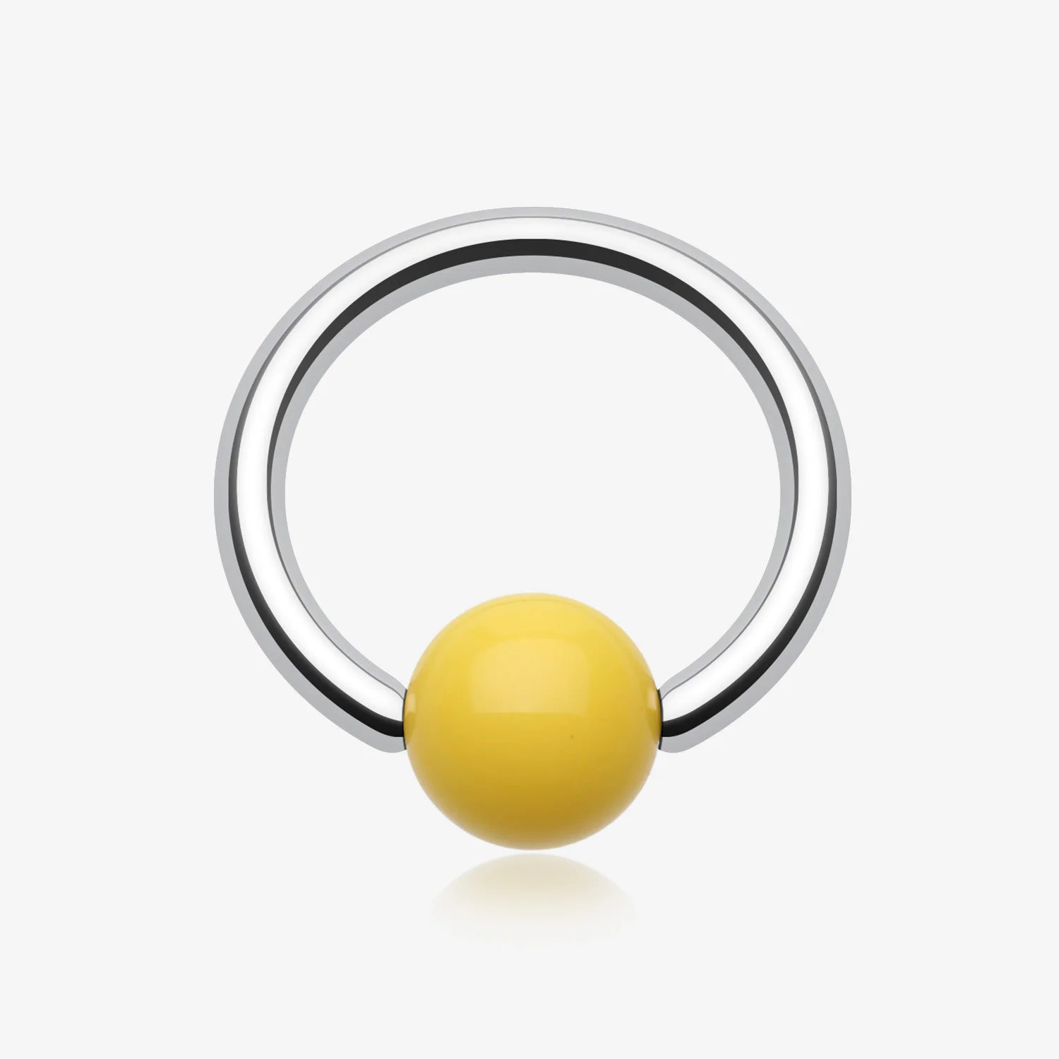 Neon Acrylic Ball Top Captive Bead Ring