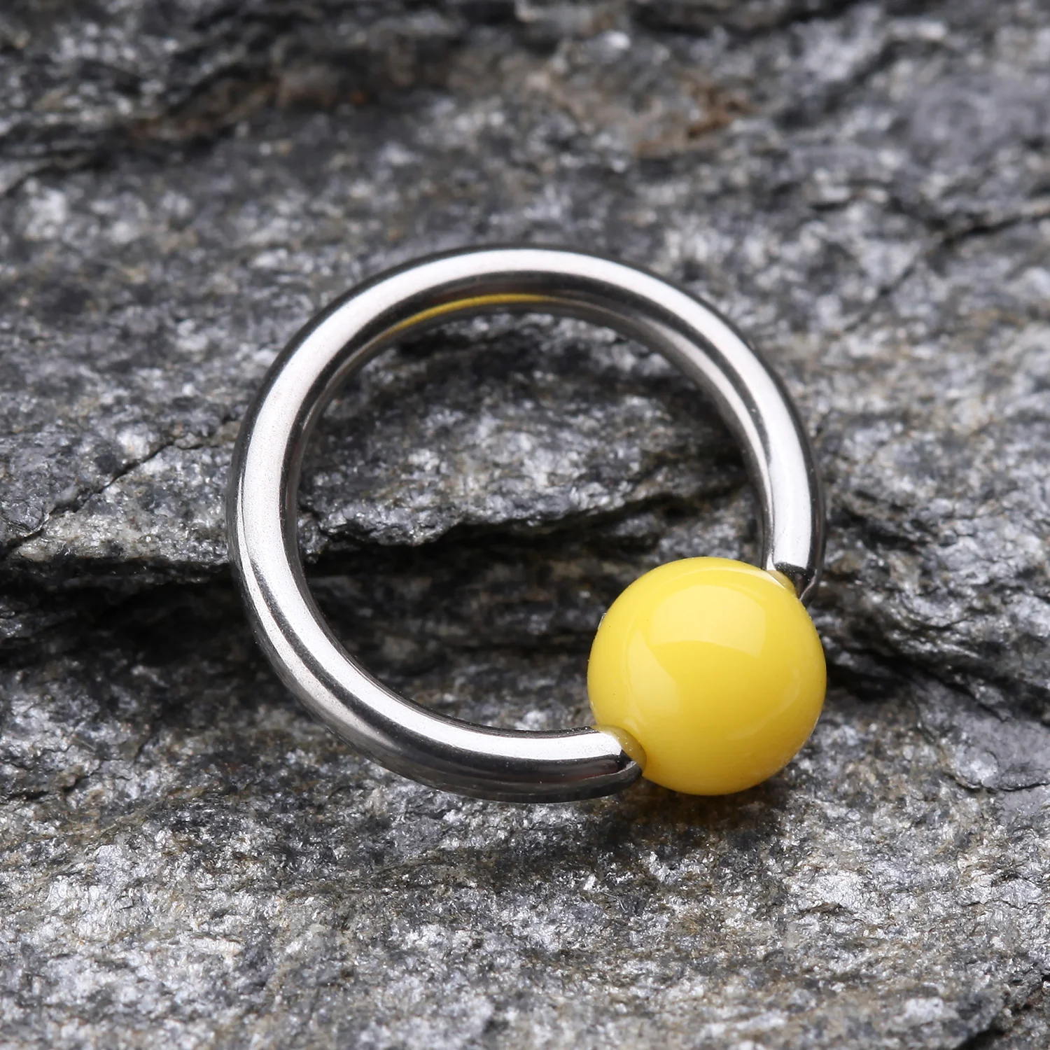Neon Acrylic Ball Top Captive Bead Ring - Image 2
