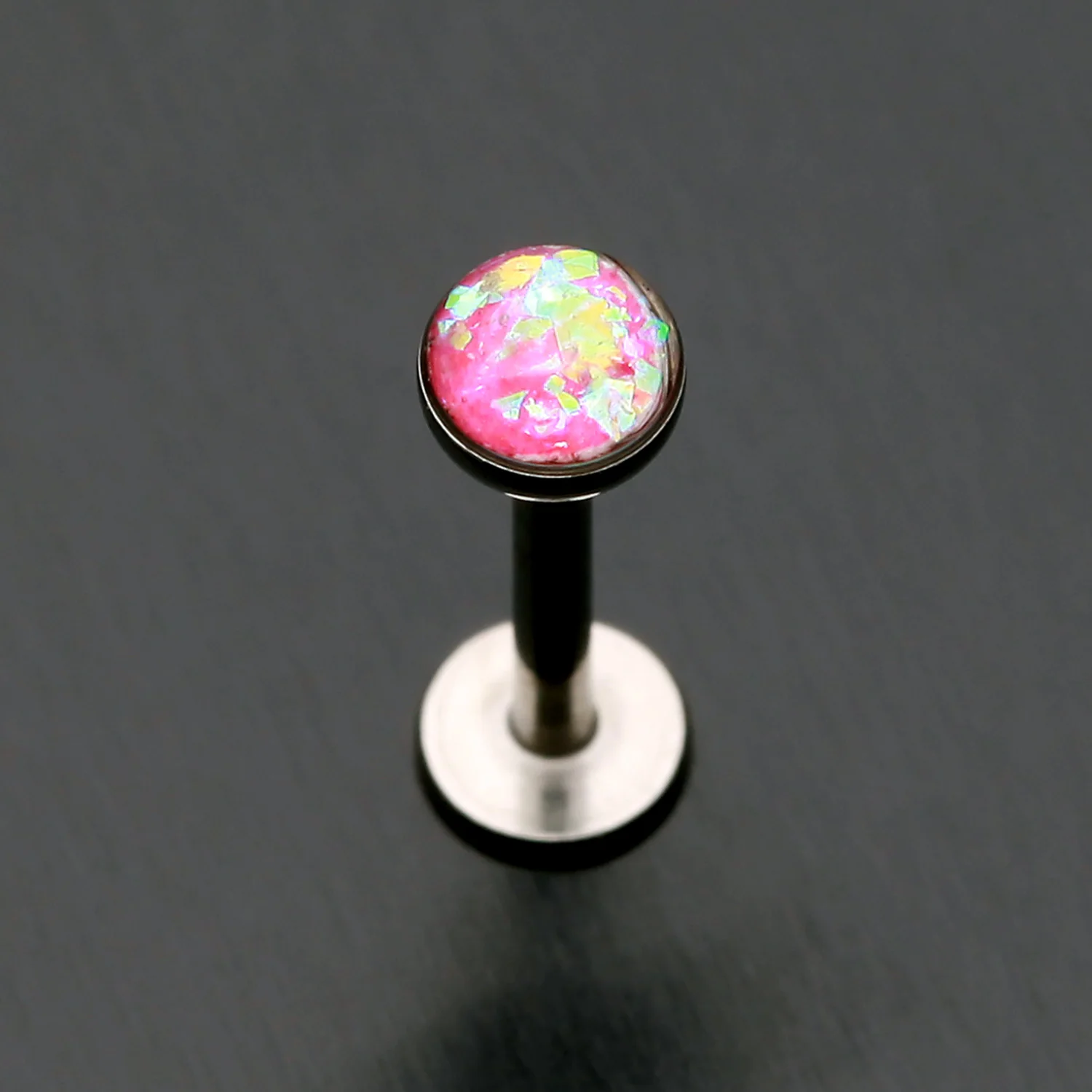 Opal Glitter Shower Dome Steel Labret - Image 2