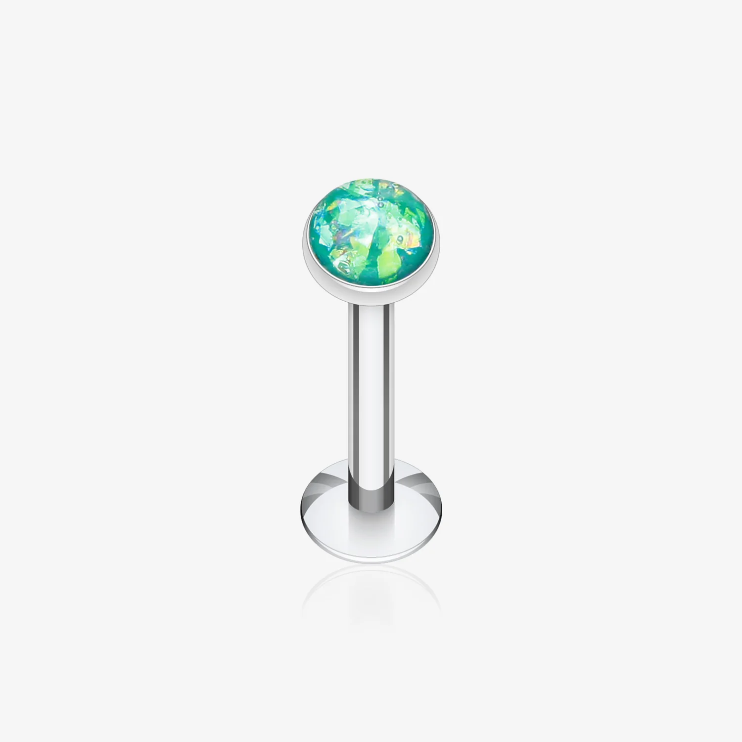 Opal Glitter Shower Dome Steel Labret
