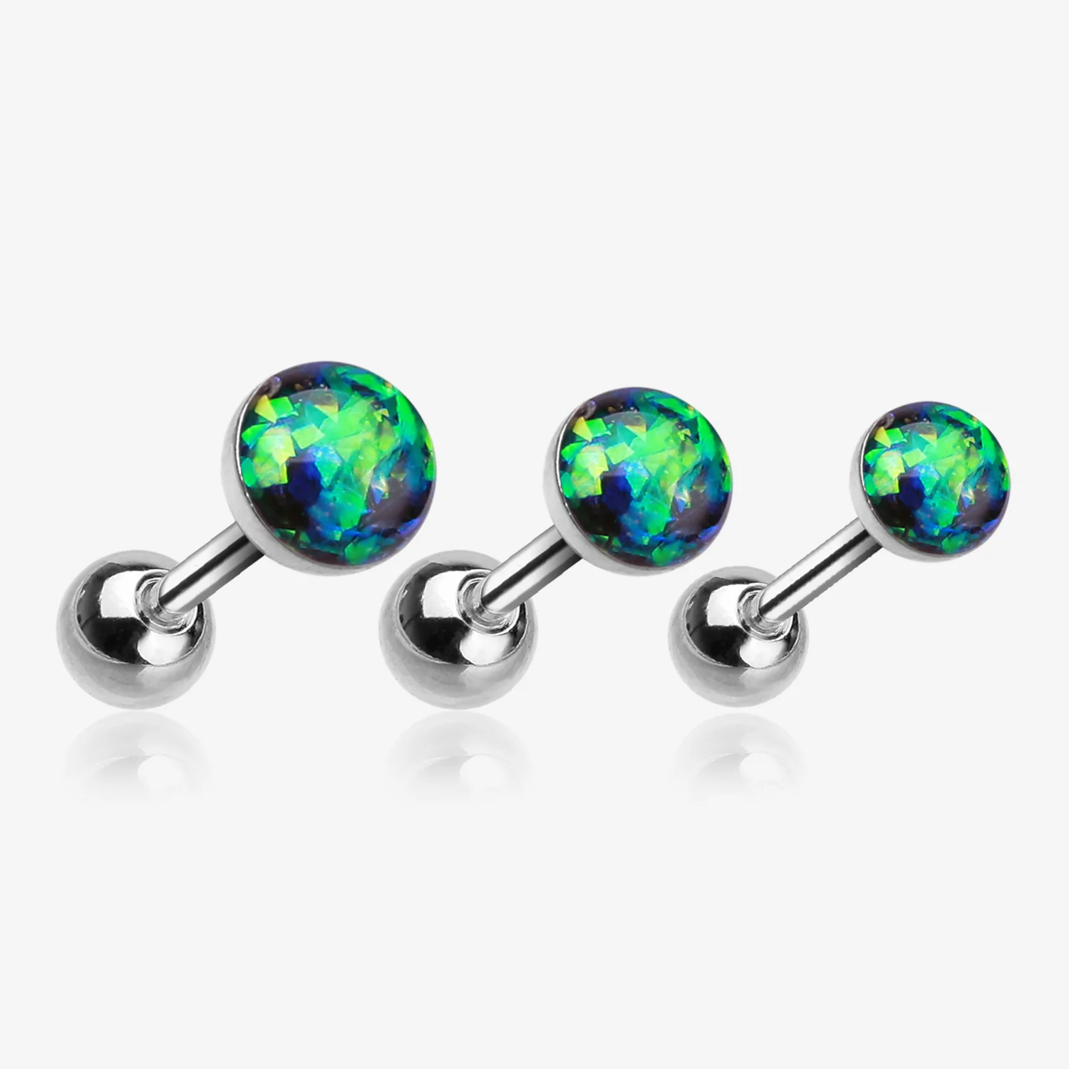 Opal Sparkle Cartilage Tragus Earring - Image 2