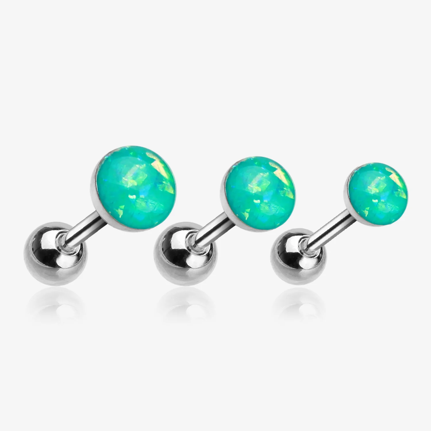Opal Sparkle Cartilage Tragus Earring - Image 2