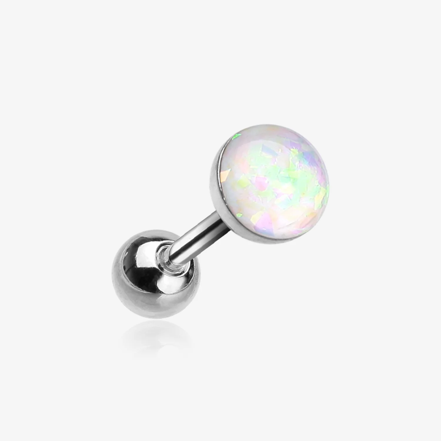 Opal Sparkle Cartilage Tragus Earring