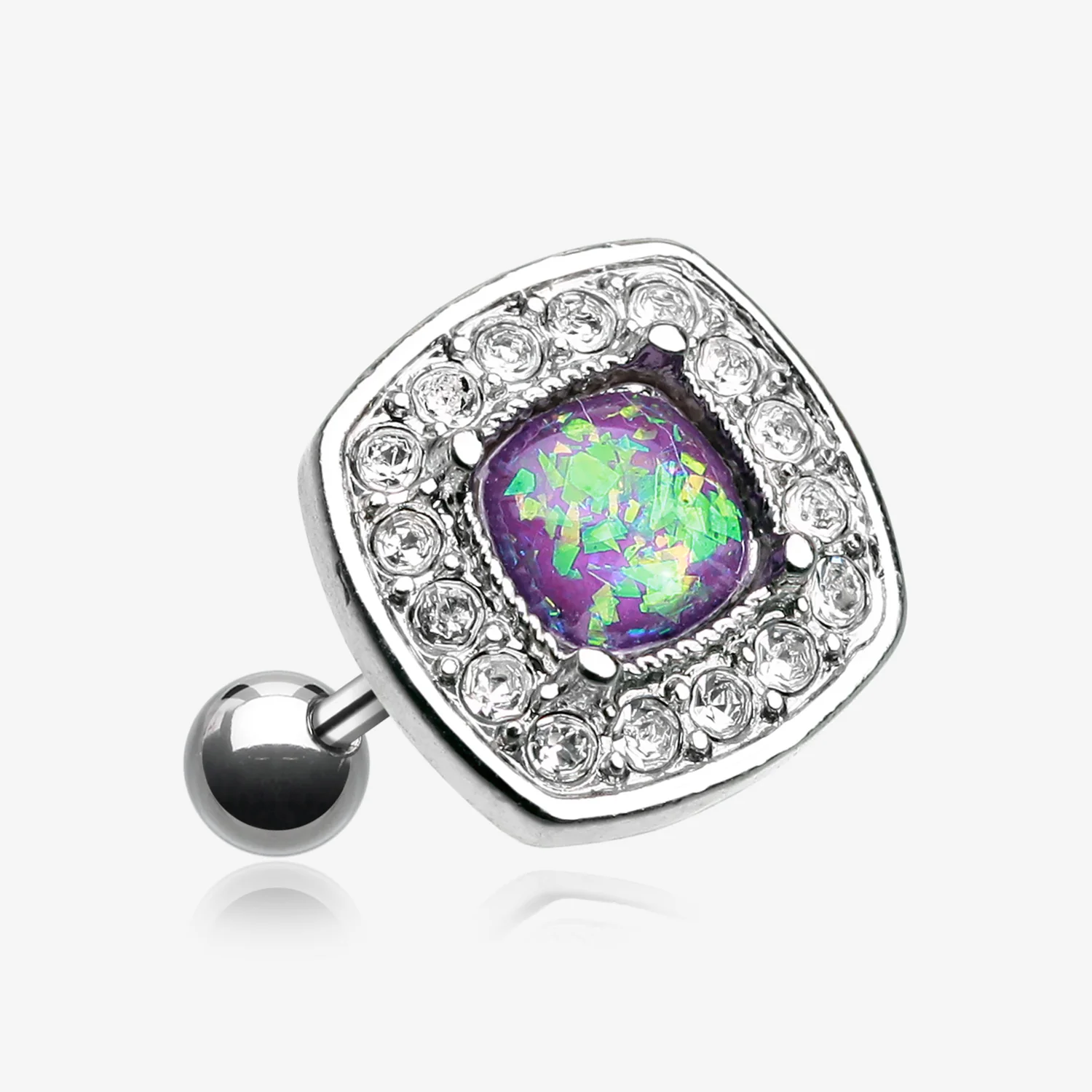 Opal Sparkle Essentia Cartilage Tragus Earring