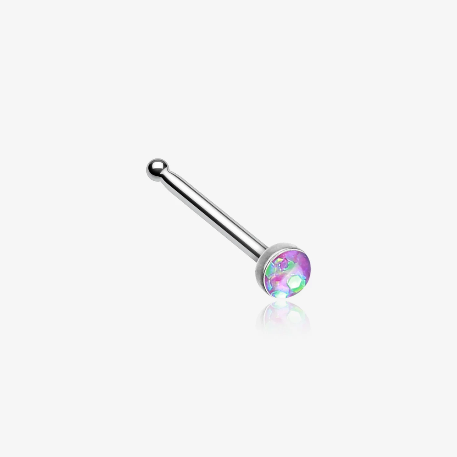 Opal Sparkle Nose Stud Ring