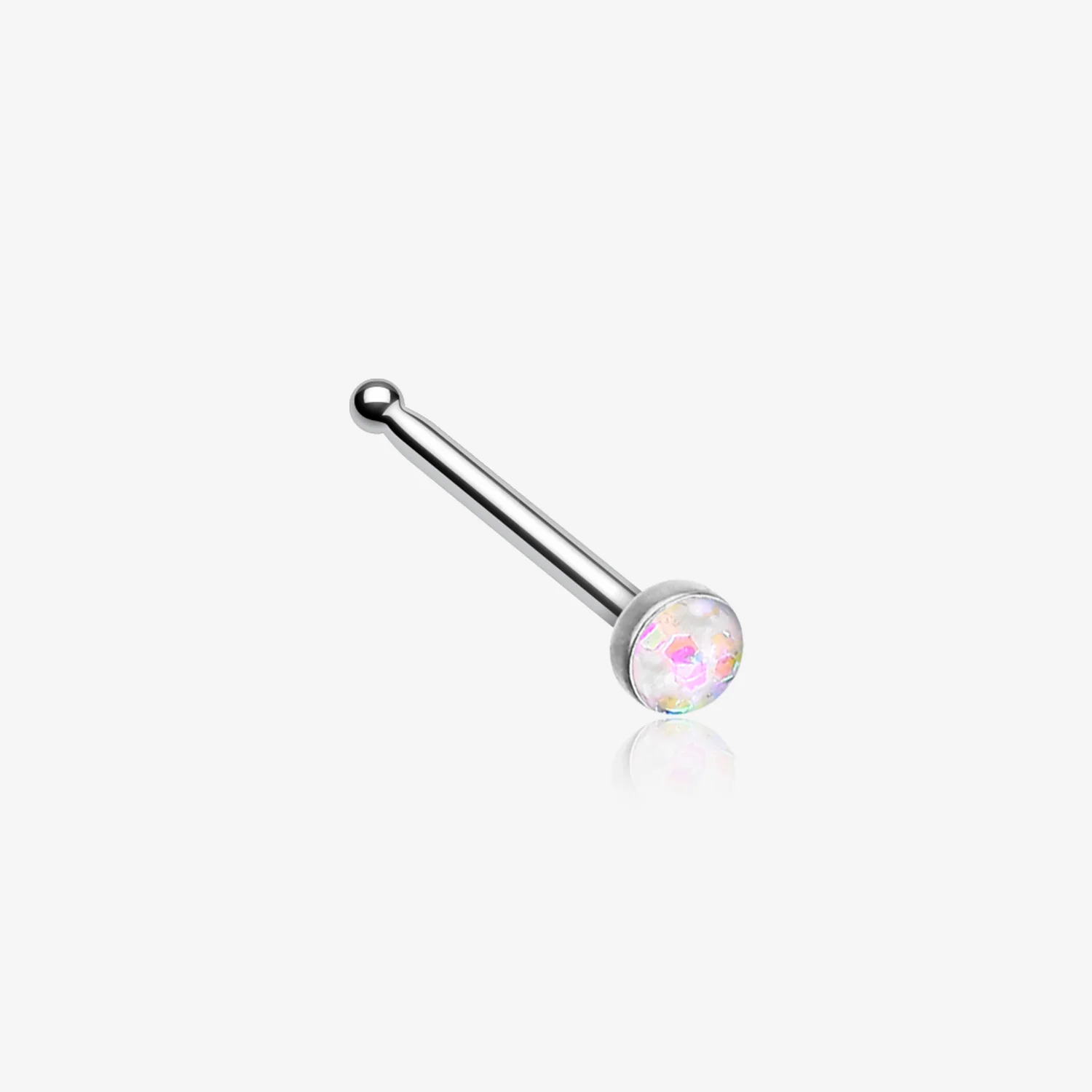 Opal Sparkle Nose Stud Ring
