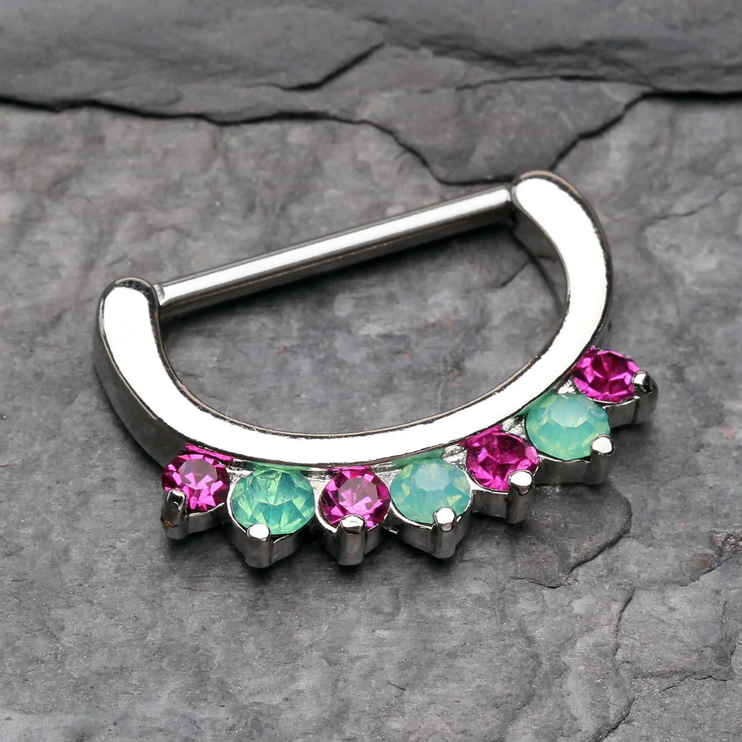 A Pair of Opalite Sparkle Deuce Nipple Clicker - Image 2
