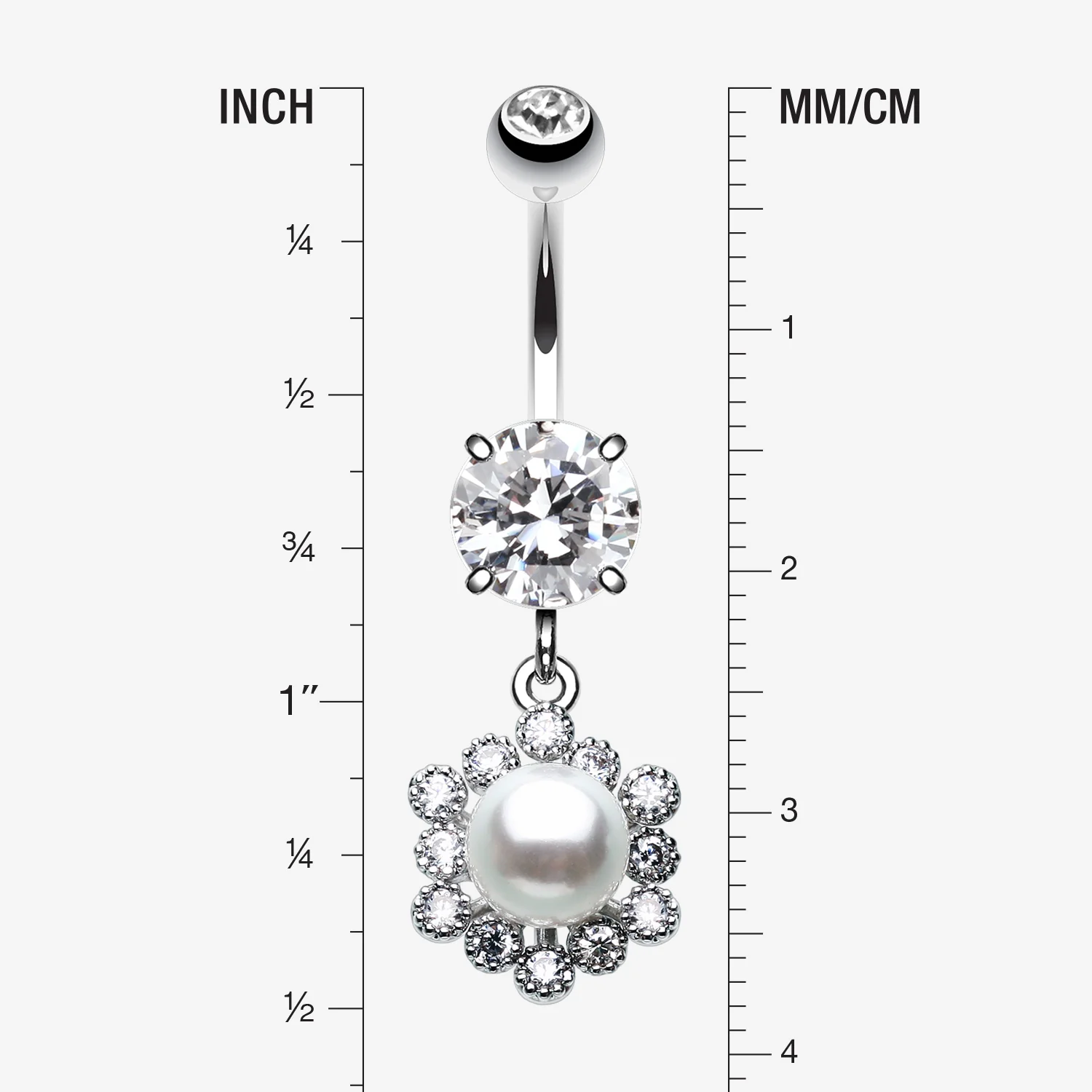 Pearlescent Luster Bubble Belly Button Ring - Image 2