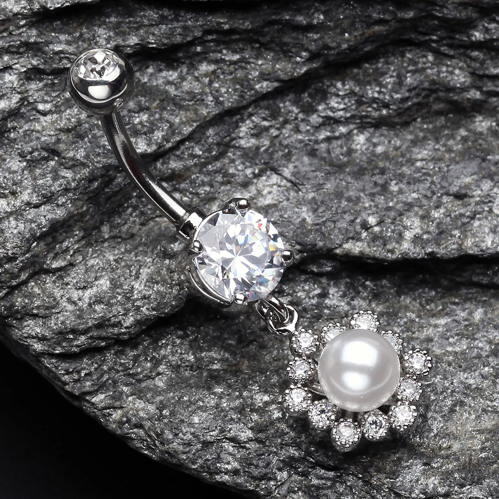 Pearlescent Luster Bubble Belly Button Ring - Image 3