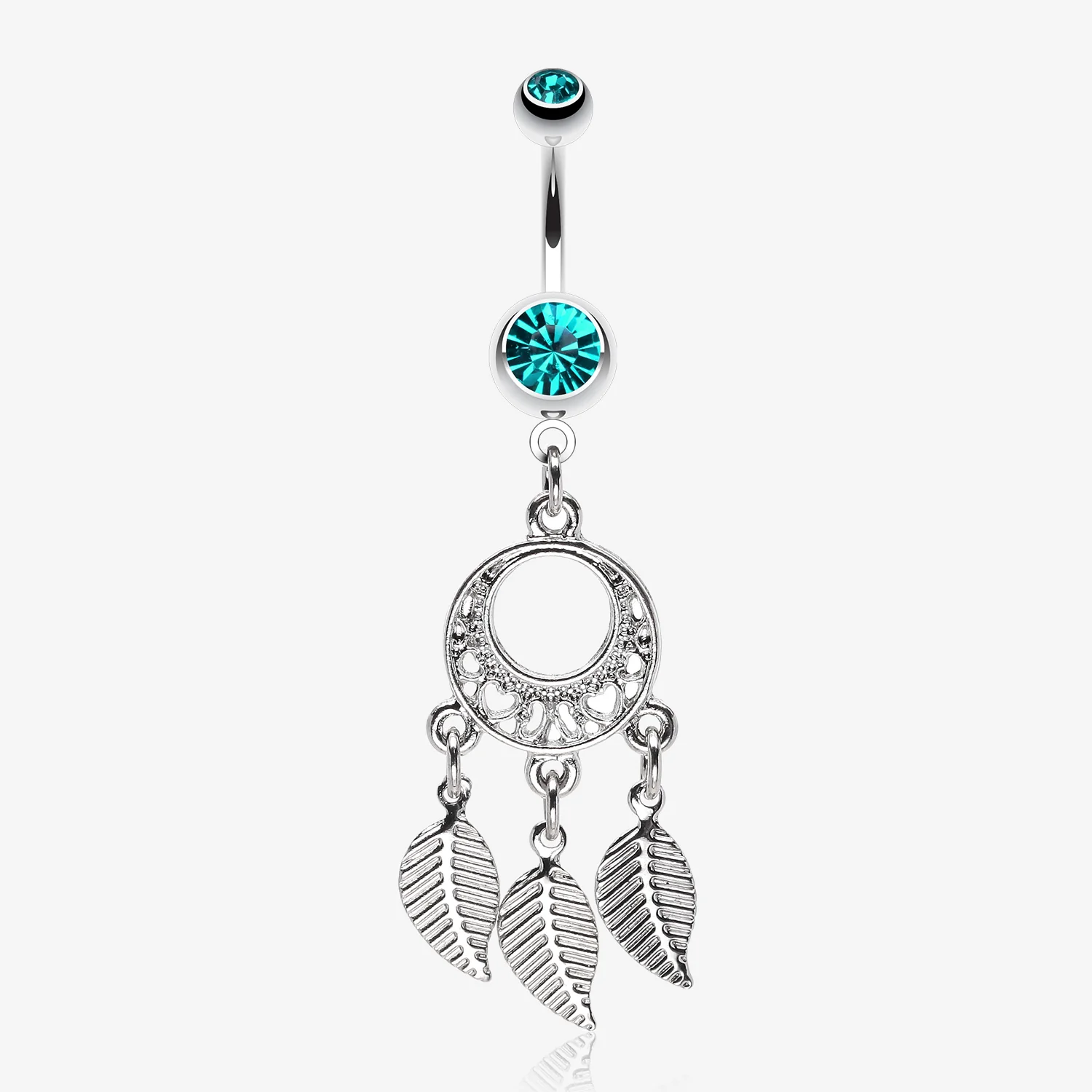 Petit Heart Hoop Dream Catcher Belly Ring