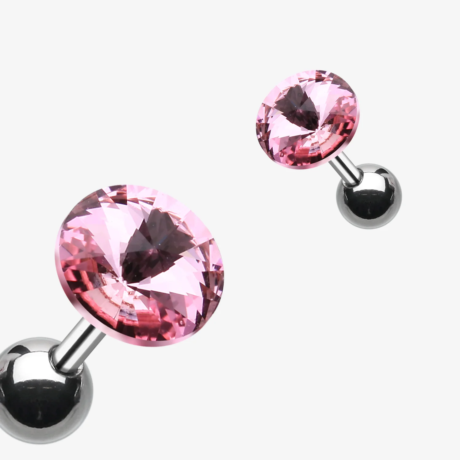 Pointy Faceted Crystal Cartilage Earring - Image 2