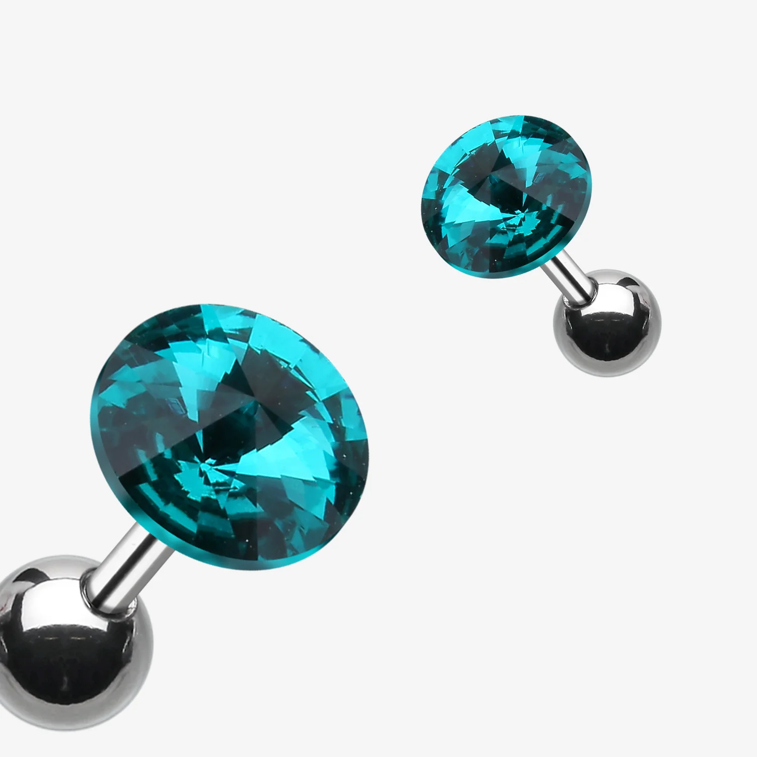 Pointy Faceted Crystal Cartilage Earring - Image 2