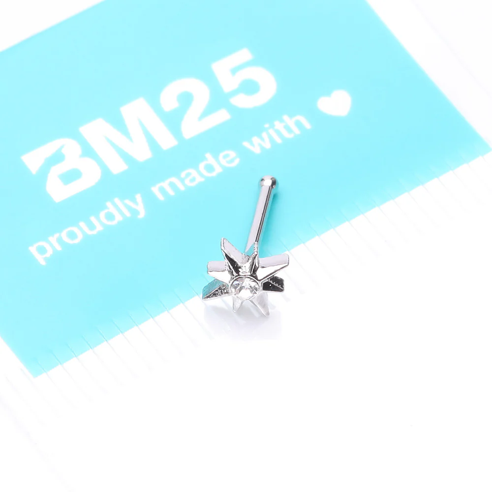Polaris Sparkle North Star Nose Stud Ring - Image 5