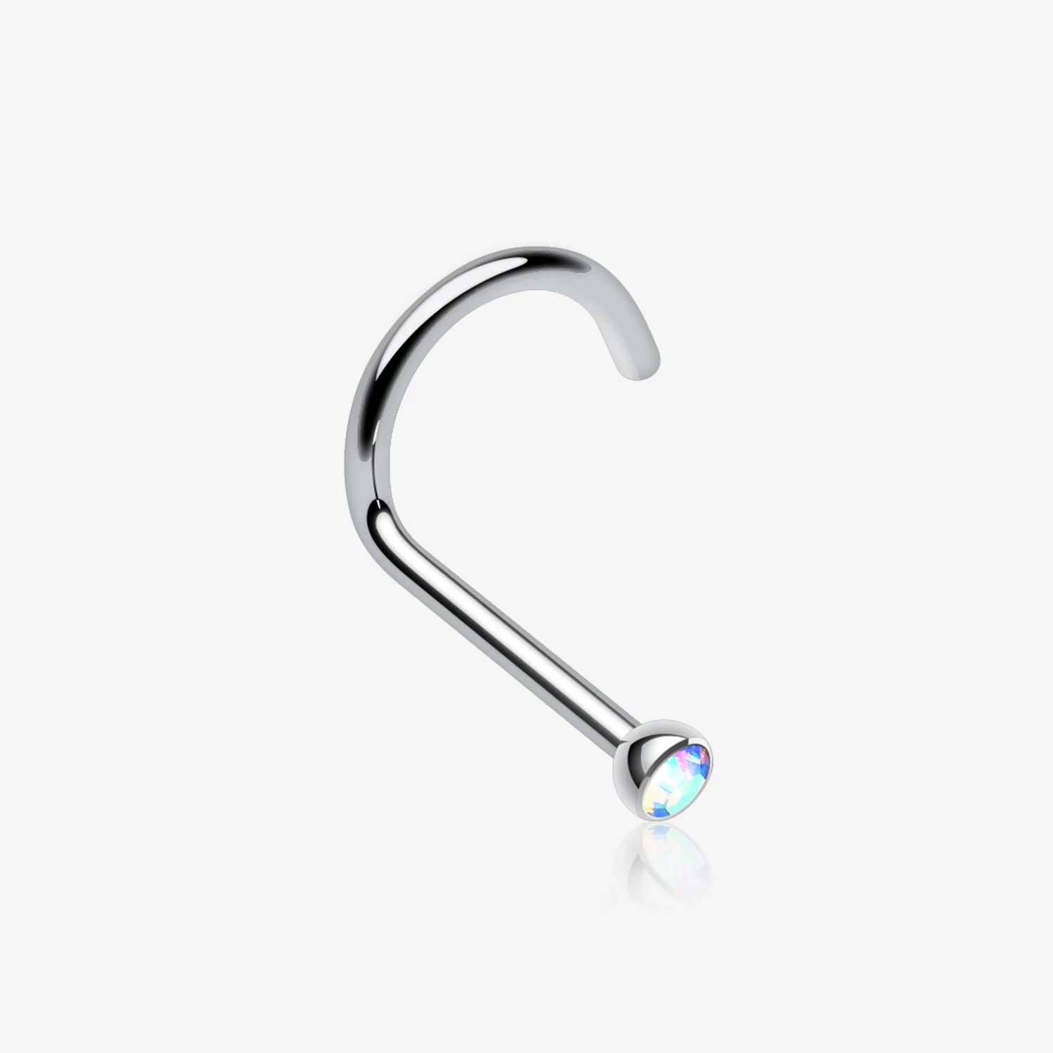 Press Fit Gem Top Steel Nose Screw Ring