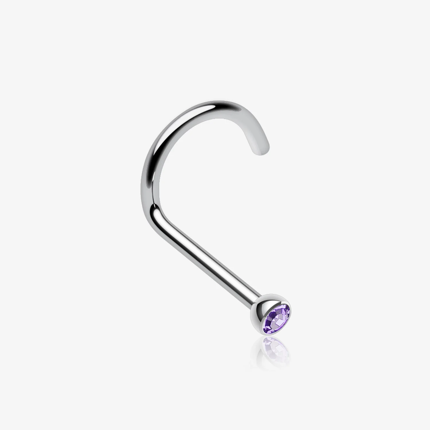 Press Fit Gem Top Steel Nose Screw Ring