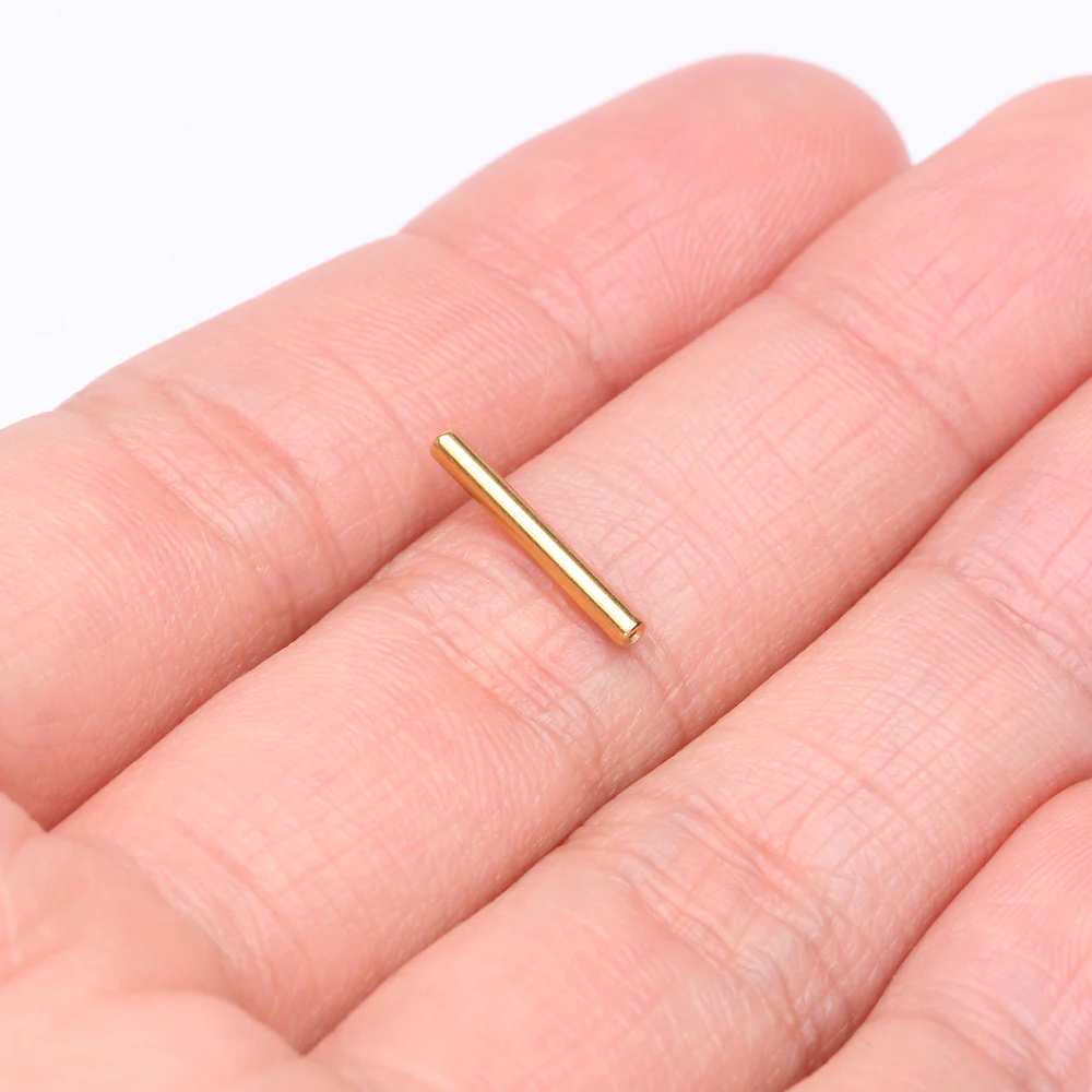 Pure24K Implant Grade Titanium OneFit Threadless Barbell Straight Bar Part - Image 3