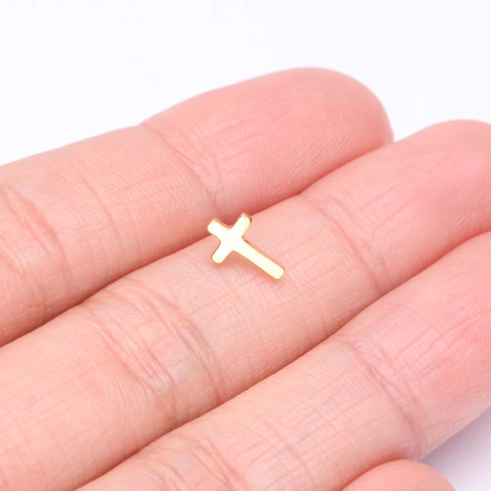Pure24K Implant Grade Titanium OneFit Threadless Cross Top Part - Image 3