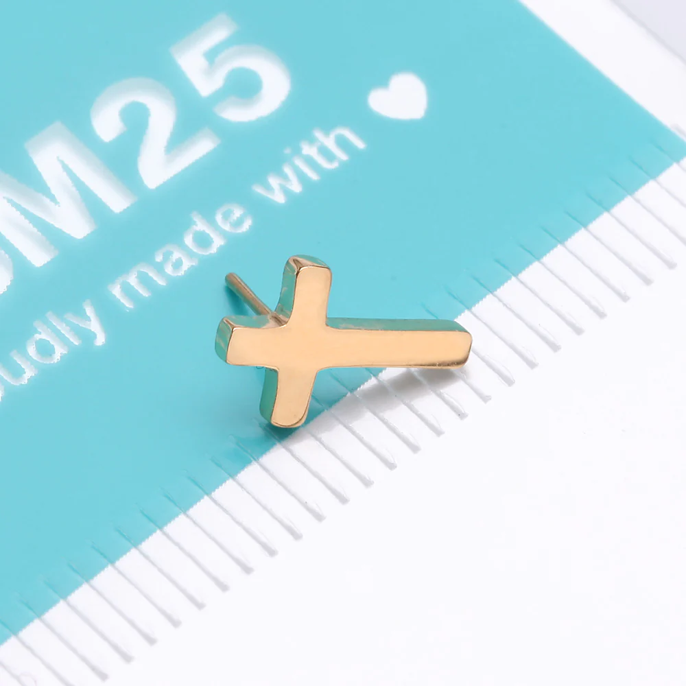 Pure24K Implant Grade Titanium OneFit Threadless Cross Top Part - Image 5