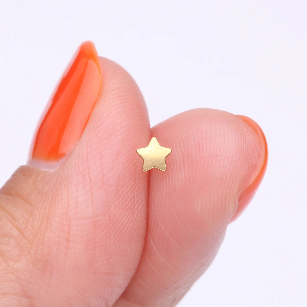 Pure24K Implant Grade Titanium OneFit Threadless Star Top Part - Image 3