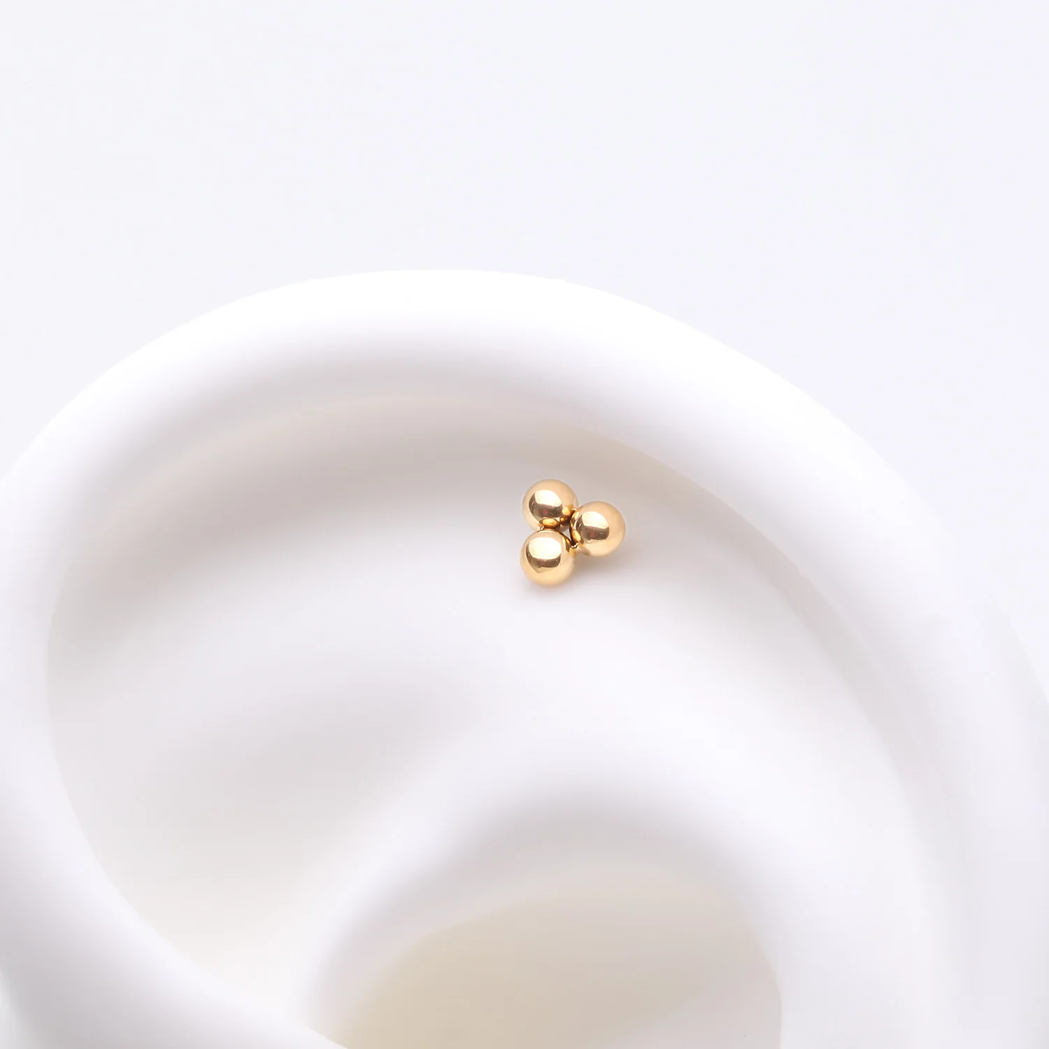 Pure24K Implant Grade Titanium OneFit Threadless Trinity Ball Bead Top Part - Image 2