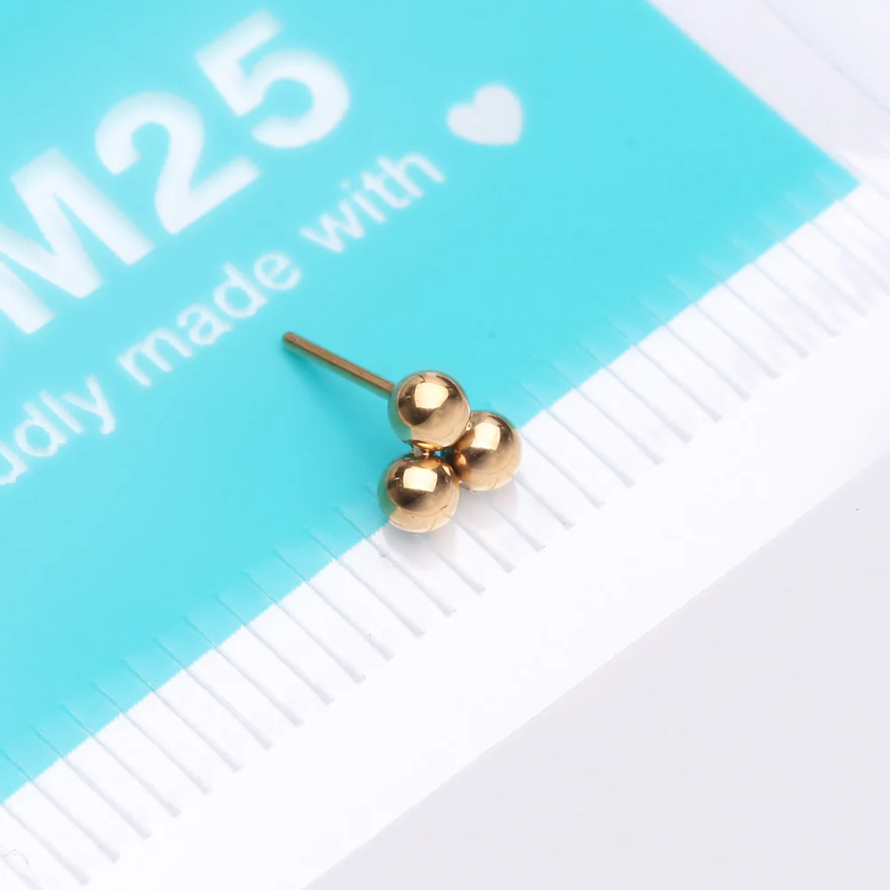 Pure24K Implant Grade Titanium OneFit Threadless Trinity Ball Bead Top Part - Image 5