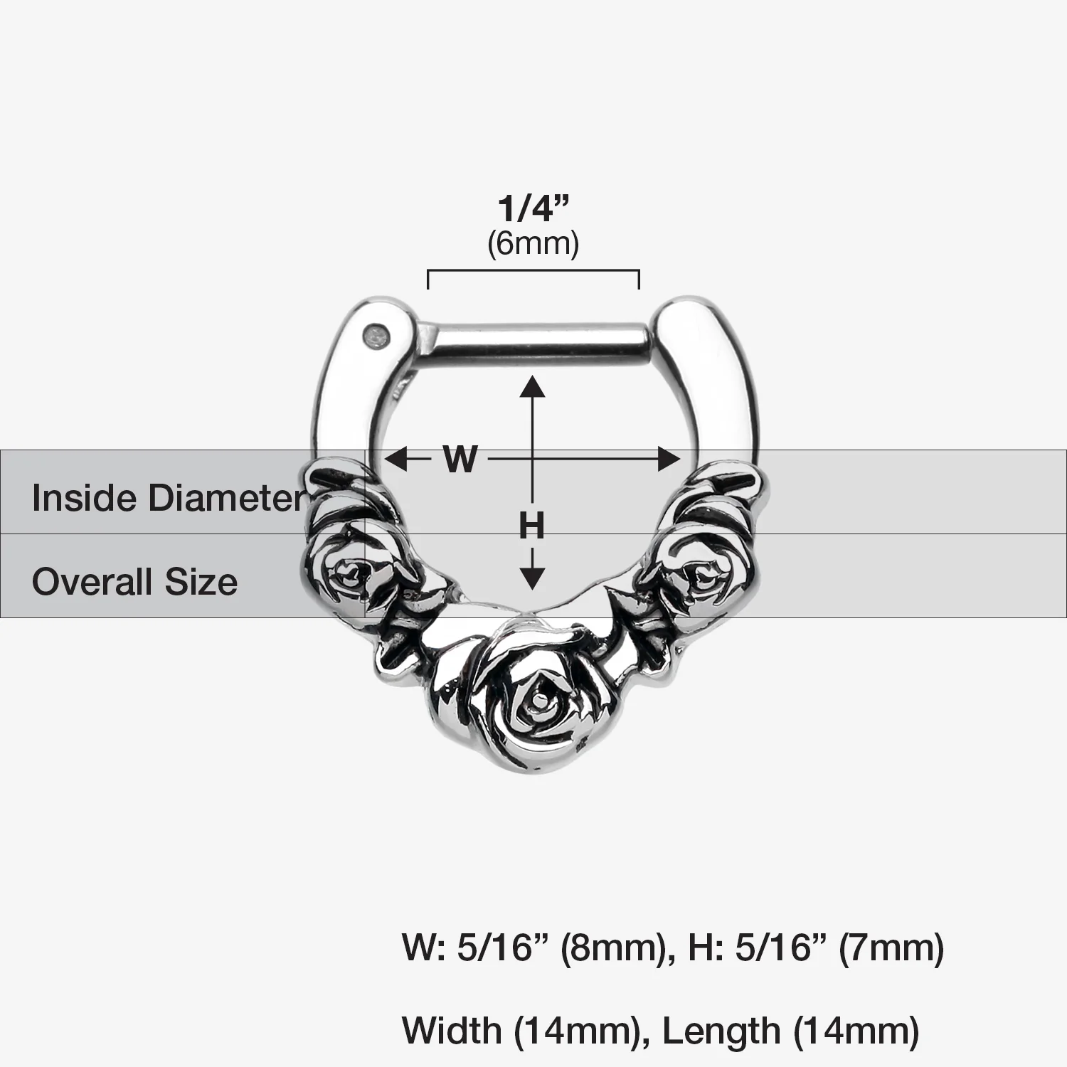 Rose Garden Icon Septum Clicker - Image 2
