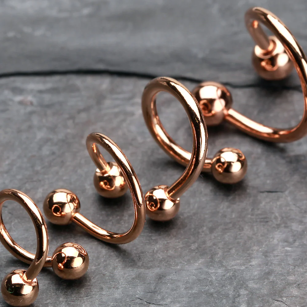 Rose Gold Plated Basic Twist Spiral Ring - Image 3