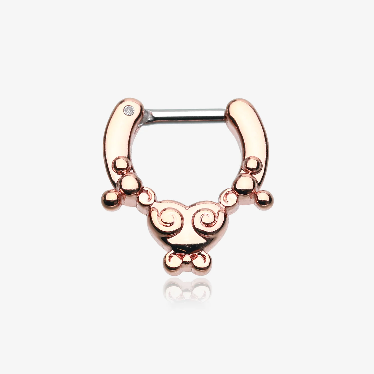 Rose Gold Tribal Saia Septum Clicker