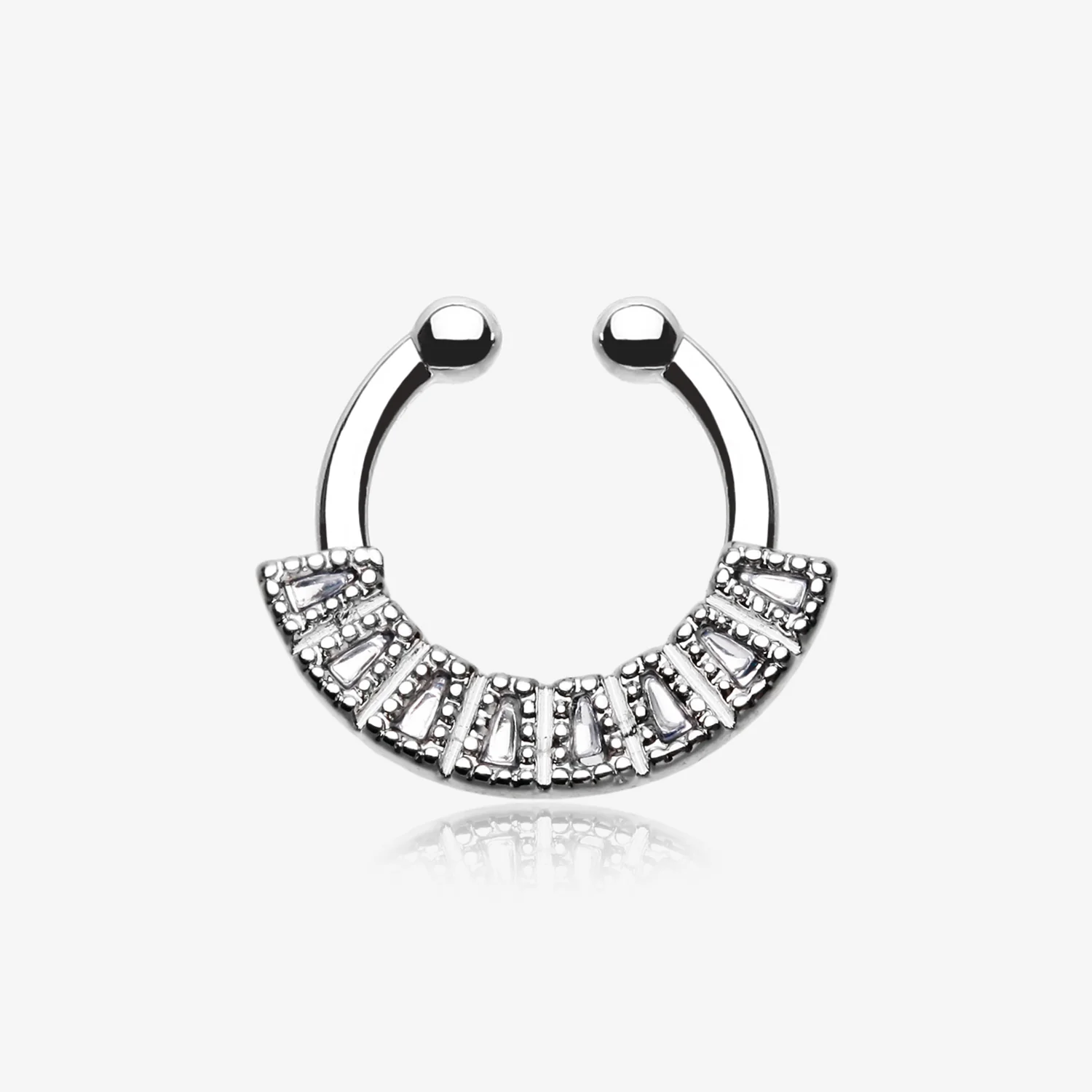 Sabre Arc Fake Septum Clip-On Ring